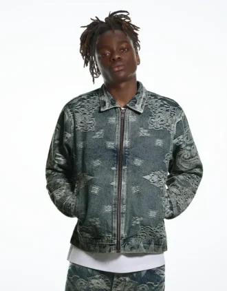Aries X Bershka Denim Ceket – Erkek