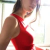Asimetrik Büzgülü Askılı Bodysuit
