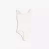 Asimetrik Büzgülü Askılı Bodysuit