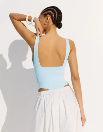 Askılı Büzgülü Bodysuit