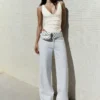 Askılı Büzgülü Bodysuit