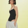 Askılı Drapeli Bodysuit