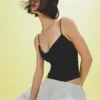 Askılı Drapeli Bodysuit