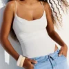 Askılı Drapeli Bodysuit