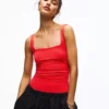 Askılı Kare Yaka Bodysuit
