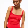 Askılı Kare Yaka Bodysuit