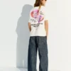 Barbie Desenli Kısa Kollu T-shirt
