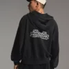Baskılı Boxy Fit Fermuarlı Sweatshirt – Sweatshirtler ve Kapüşonlular – Erkek
