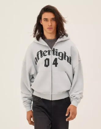 Baskılı, Fit kesim, fermuarlı sweatshirt – Sweatshirtler ve Kapüşonlular