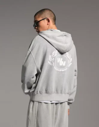 Baskılı, Fit kesim, fermuarlı sweatshirt – Sweatshirtler ve Kapüşonlular