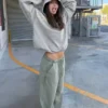 Baskılı Kapüşonlu Sweatshirt