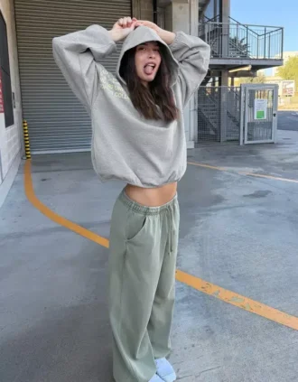Baskılı Kapüşonlu Sweatshirt