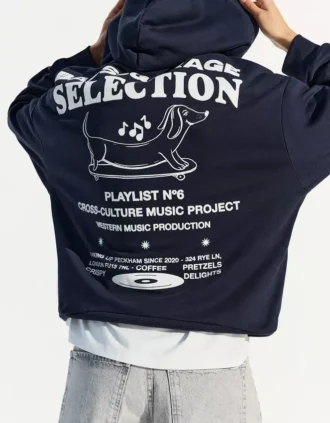 Baskılı Kapüşonlu Sweatshirt