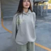 Baskılı Kapüşonlu Sweatshirt