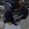 Baskılı Kapüşonlu Sweatshirt