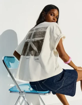 Baskılı Oversize Tişört