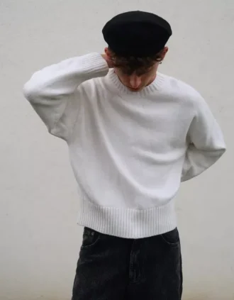 Bisiklet Yaka Kazak – #Bershkastyle – Erkek