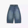 Bol Kesim Denim Bermuda Şort