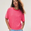 Boxy Fit Çizgili Tişört – T-shirtler