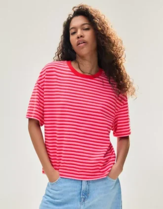 Boxy Fit Çizgili Tişört – T-shirtler