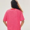 Boxy Fit Çizgili Tişört – T-shirtler