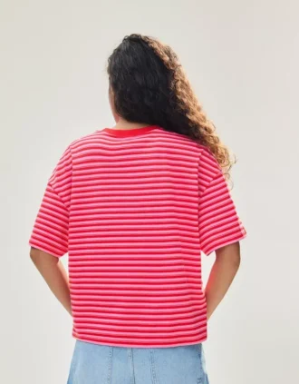 Boxy Fit Çizgili Tişört – T-shirtler