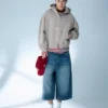 Boxy Fit Kısa Fermuarlı Baskılı Sweatshirt – Sweatshirtler ve Kapüşonlular