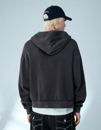 Boxy Fit Kısa Fermuarlı Sweatshirt – Sweatshirtler ve Kapüşonlular – Erkek