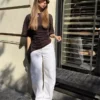 Büzgülü Kısa Kollu T-Shirt – #Bershkastyle – Kadın