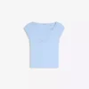 Büzgülü Kısa Kollu T-shirt – Kadın