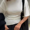 Büzgülü Kısa Kollu Tişört