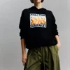 Cardi B Baskılı Kapüşonlu Sweatshirt