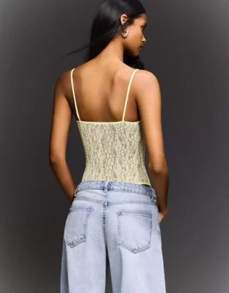 Dantel Askılı Bodysuit