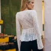 Dantelli Fırfırlı T-Shirt – #Bershkastyle – Kadın