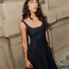 Denim Midi Elbise