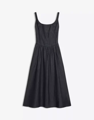 Denim Midi Elbise