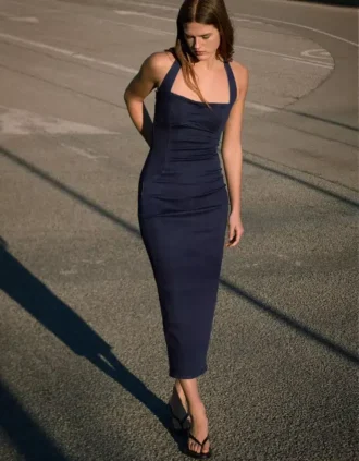 Denim Midi Elbise – Elbiseler ve Tulumlar
