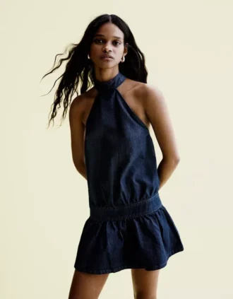 Denim Mini Elbise