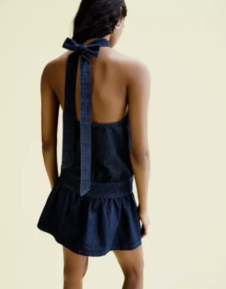 Denim Mini Elbise