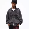 Desenli Bol Kesim Kapüşonlu Sweatshirt – Sweatshirtler ve Kapüşonlular