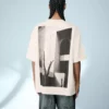 Desenli Kısa Kollu Peluş Tişört – T-shirtler ve Polo Yaka Tişörtler