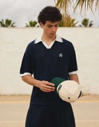 Desenli Kısa Kollu Polo Gömlek – T-shirtler ve Polo Yaka Tişörtler – Erkek