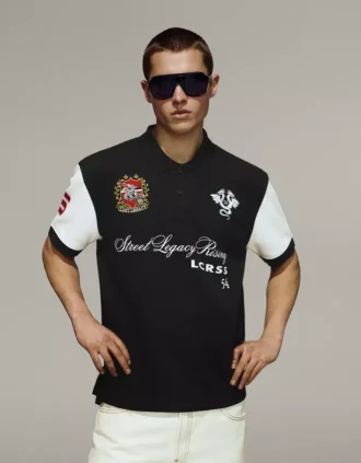 Desenli Kısa Kollu Polo Yaka Tişört – T-shirtler ve Polo Yaka Gömlekler