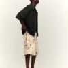 Desenli Wide Leg Bermuda Şort – Erkek