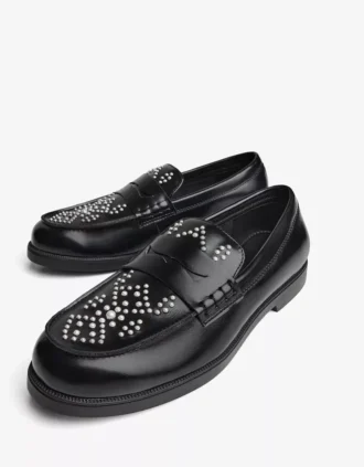 Detaylı Penny Loafer – Klasik Ayakkabılar – Erkek