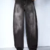 Düşük Bel Bol Barrel Kot Pantolonlar