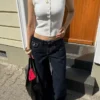 Düşük Bel Bol Kesim Kot Pantolonlar