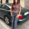 Düşük Bel Dokulu Boyfriend Kot Pantolon