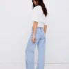 Düşük Bel Straight Paça Kot Pantolonlar