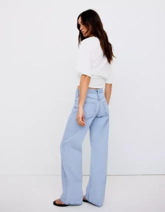 Düşük Bel Straight Paça Kot Pantolonlar